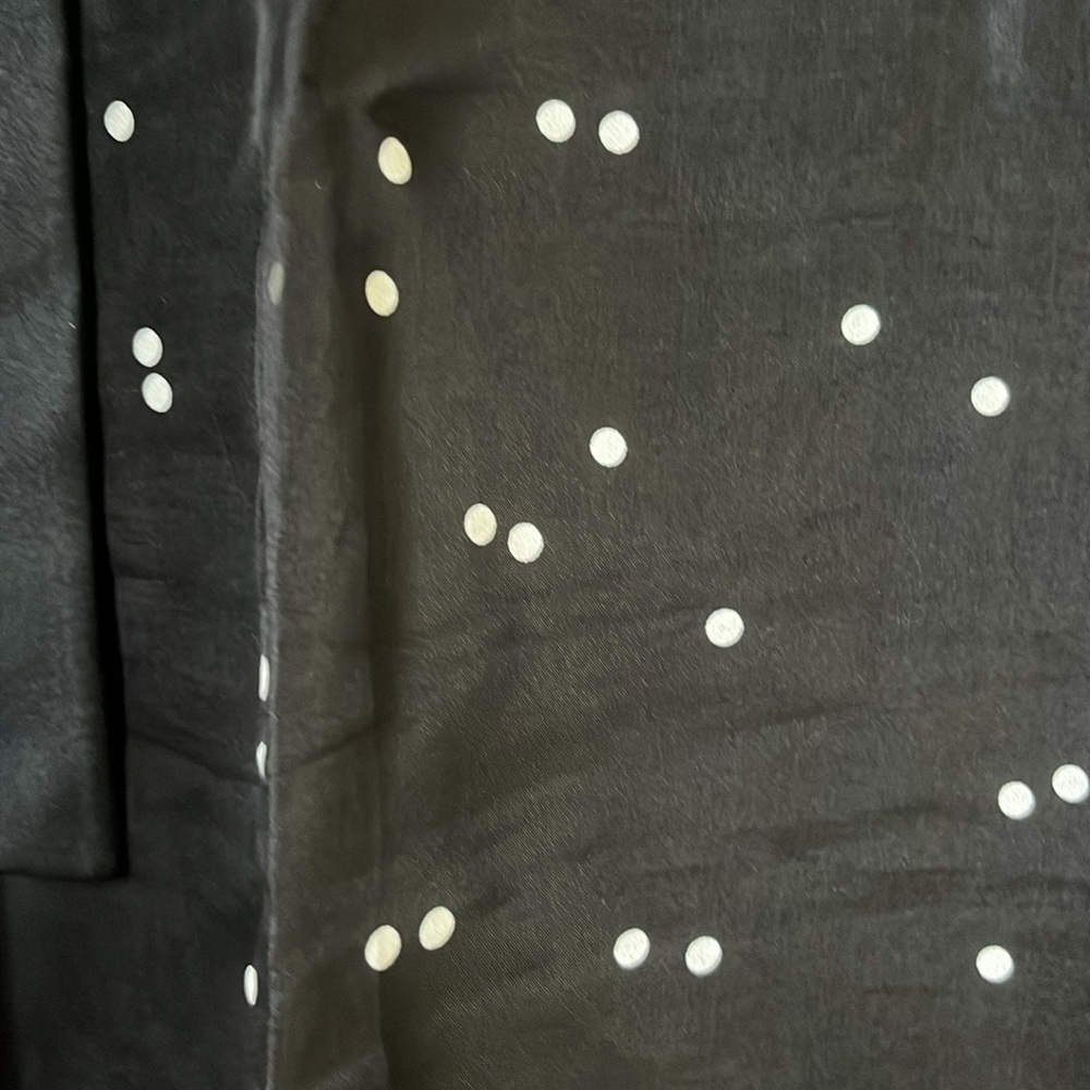 Kay Unger Black White Dot Prom Dress Formal Bow Size 10 - Picture 5 of 8